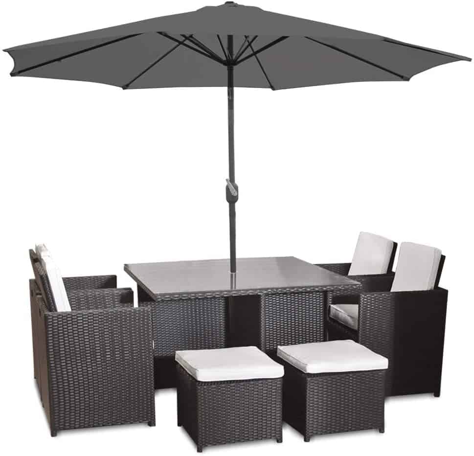 Harts Premium Rattan Cube Dining Set