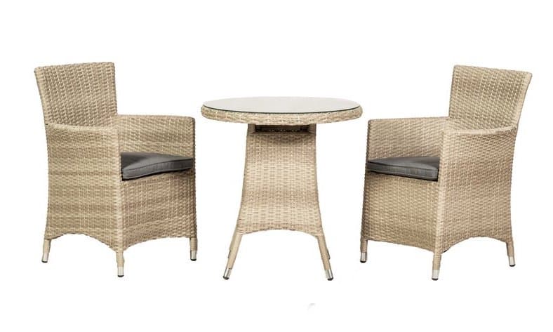 Melia 2 Seater Bistro Set with Cushions