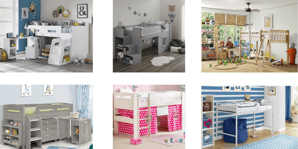 mid sleeper beds with mattress