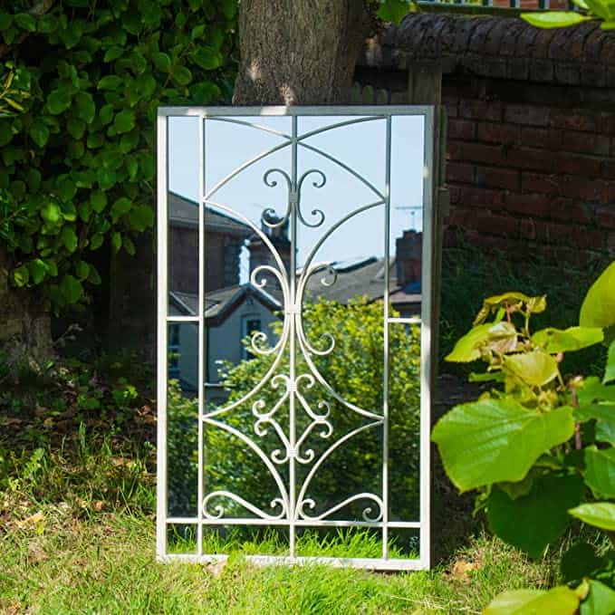 Woodside Alston Large Decorative Outdoor Garden Mirror