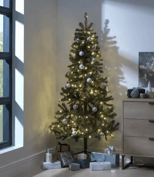 Habitat 6ft Pre-Lit Half Christmas Tree (Argos)