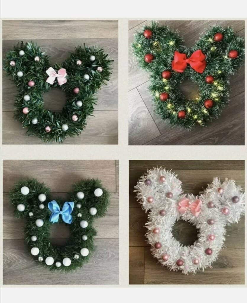 Minnie Mouse Christmas Wreath