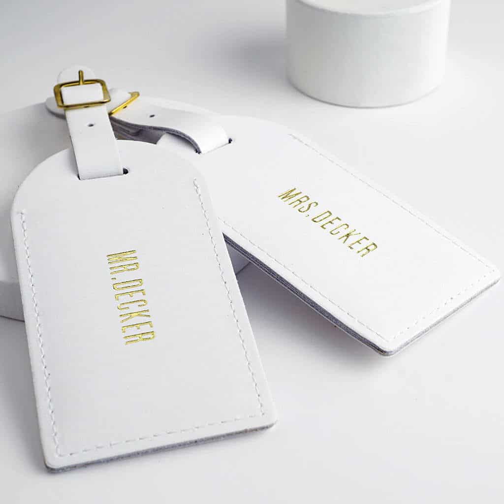 WUE Leather Wedding Luggage Tags (NOTHS)