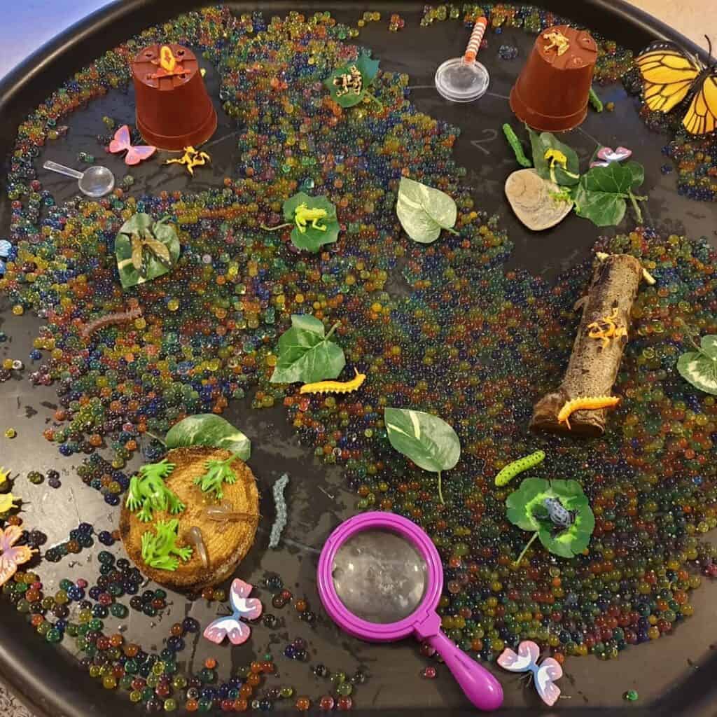 A Froggy Pond tuff tray